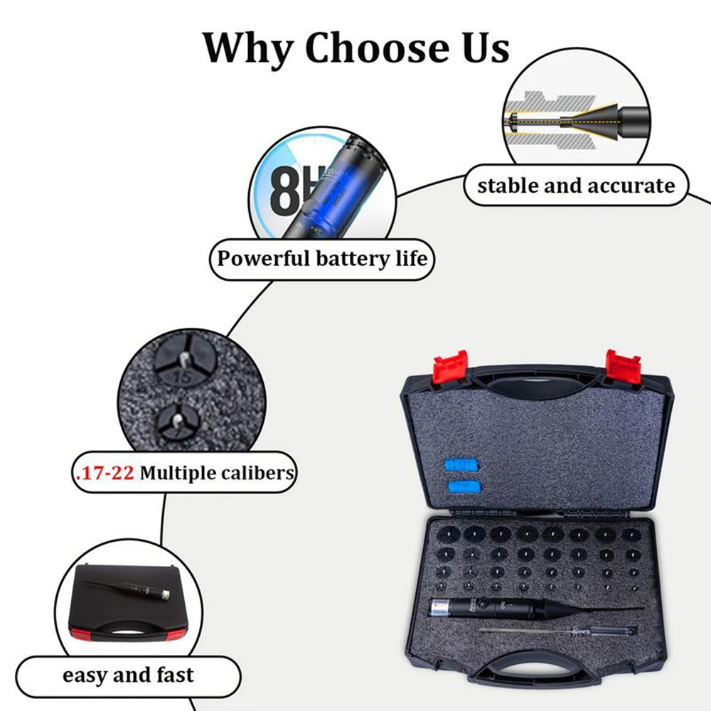 Laser Bore Sighter Kit for All Calibers