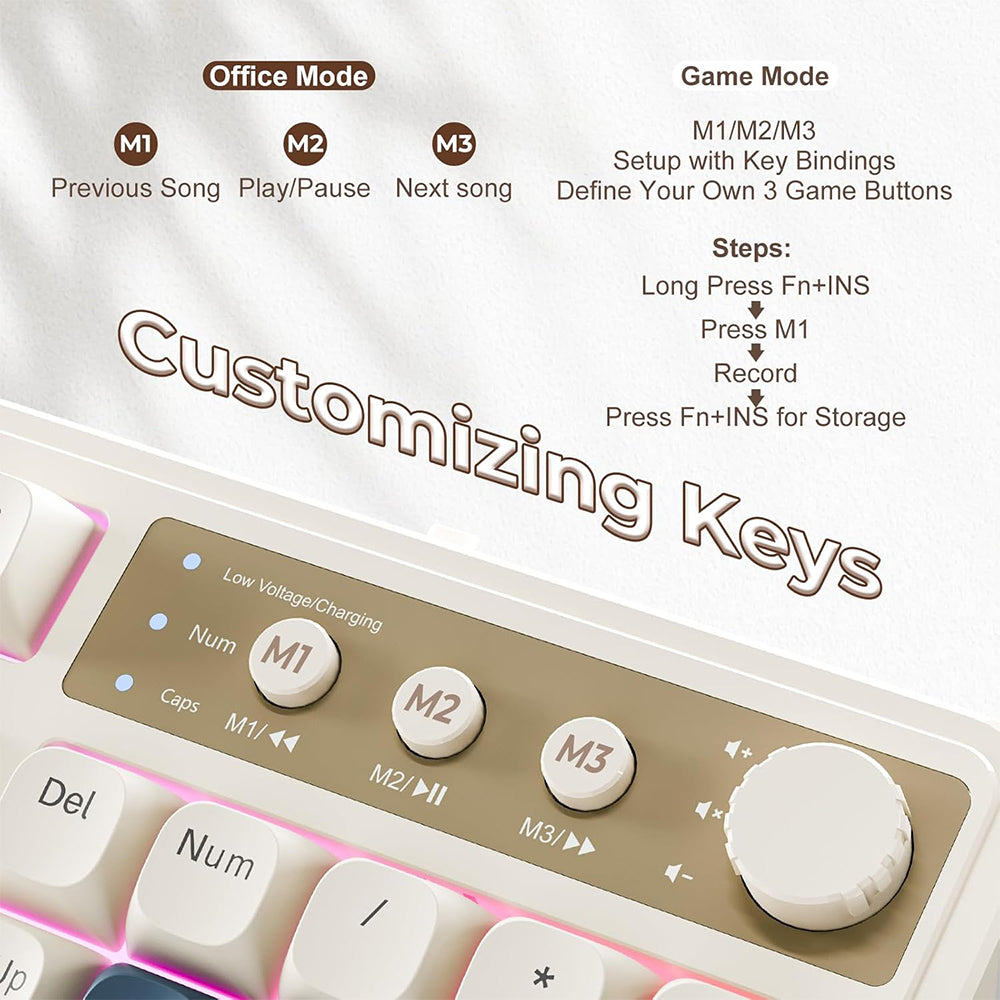 Tri-Mode RGB Gaming Keyboard