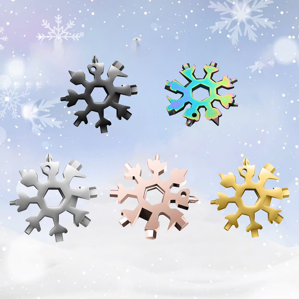 18-in-1 Stainless Steel Snowflakes Multi-tool