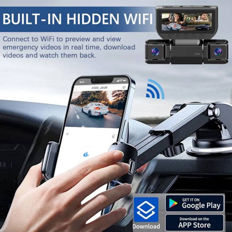 4 Channel Dash Cam Front Rear