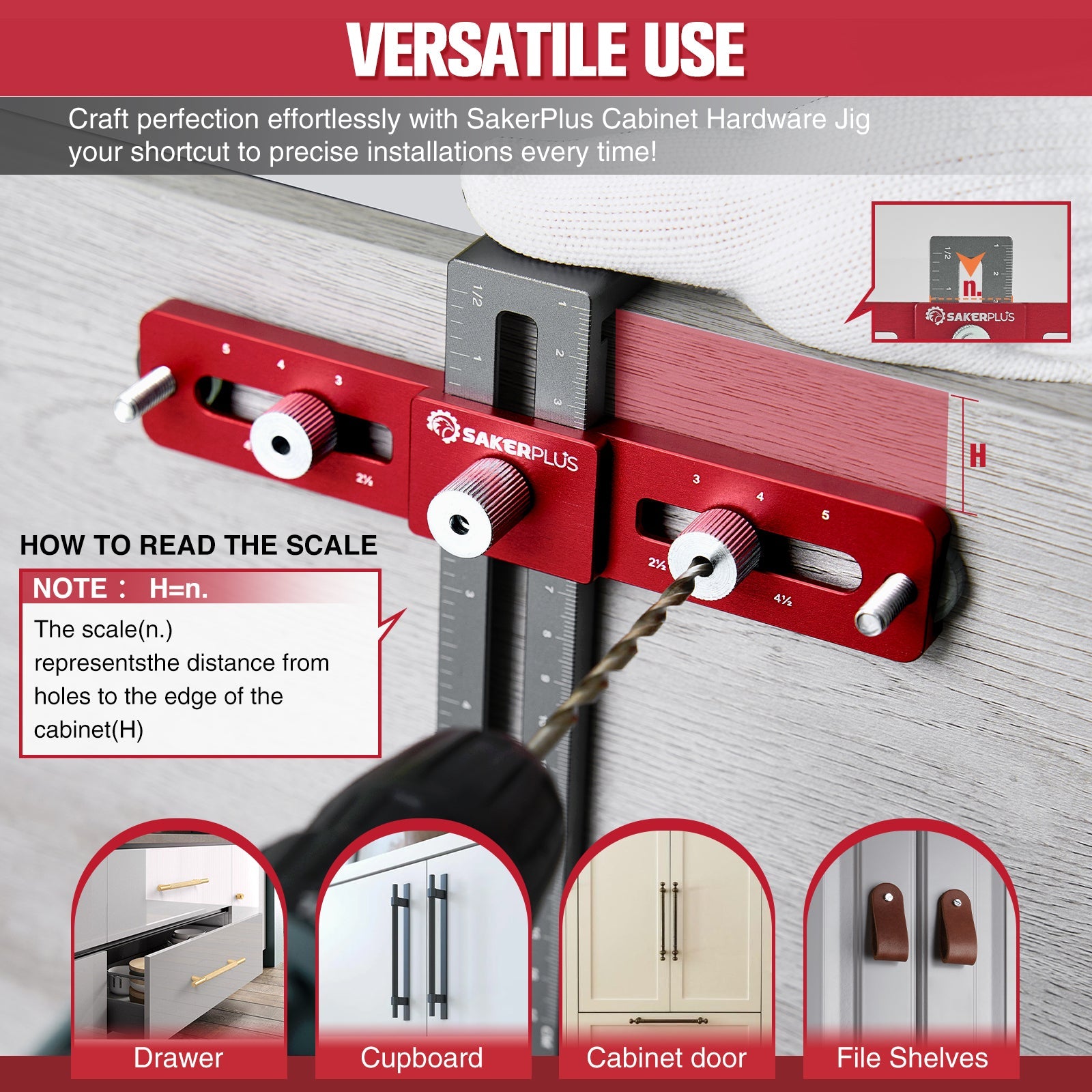 Cabinet Hardware Jig