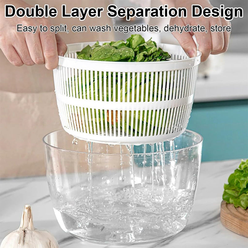 Effortless Salad Spinner With Colander