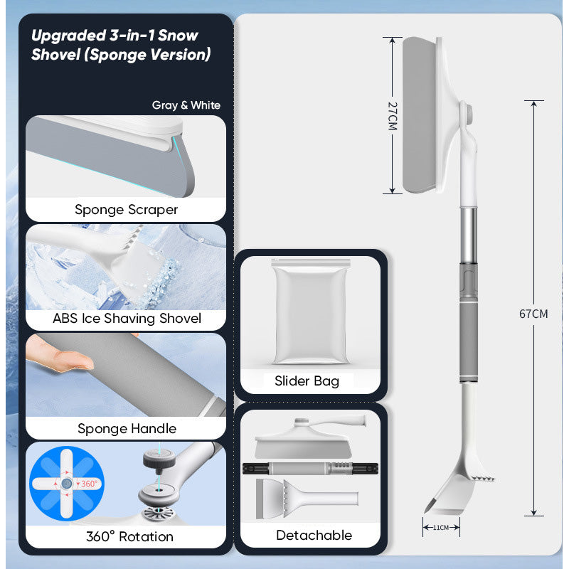 2-in-1 Snow Brush and Ice Scraper