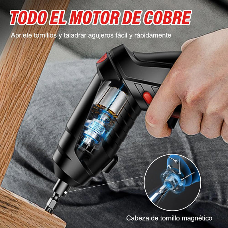 Cordless Electric Screwdriver with Bits