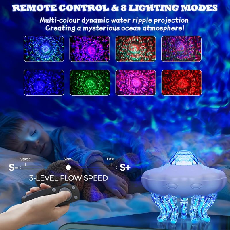 2-in-1 Ocean Wave Jellyfish Lamp