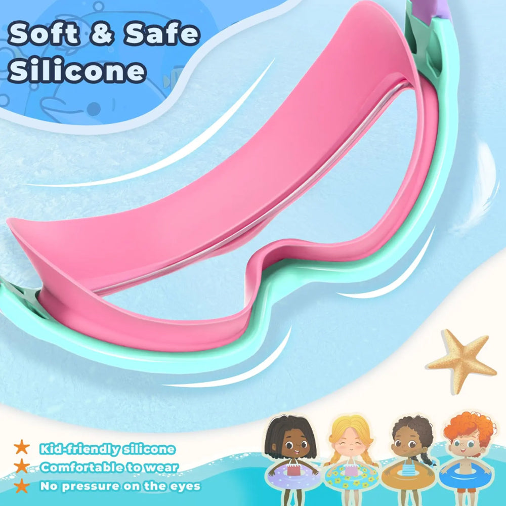 Kids Swimming Goggles Set