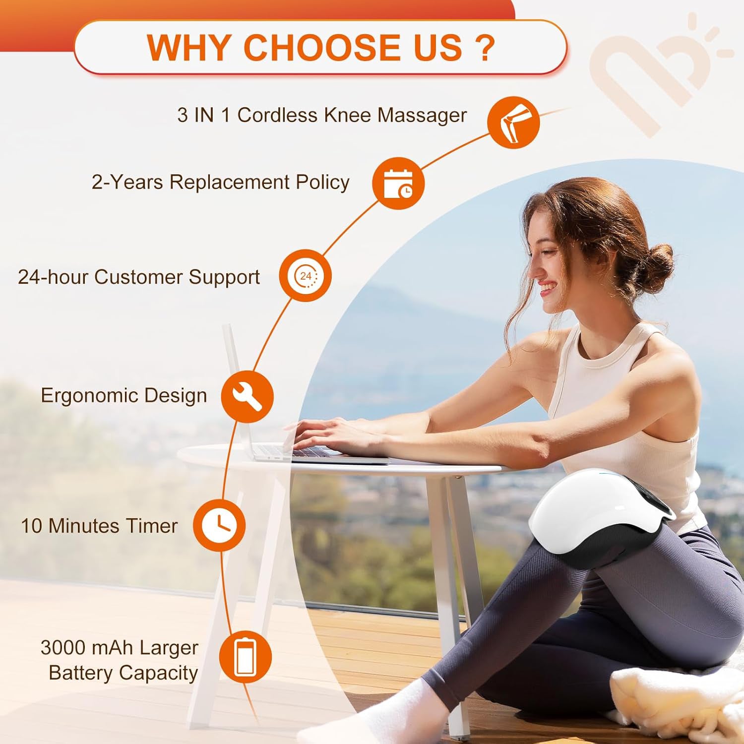 Knee Massager With Heat And Vibration