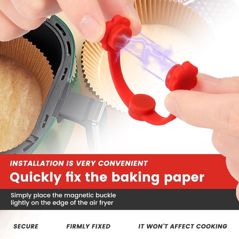 Air Fryer Magnetic Silicone Buckles