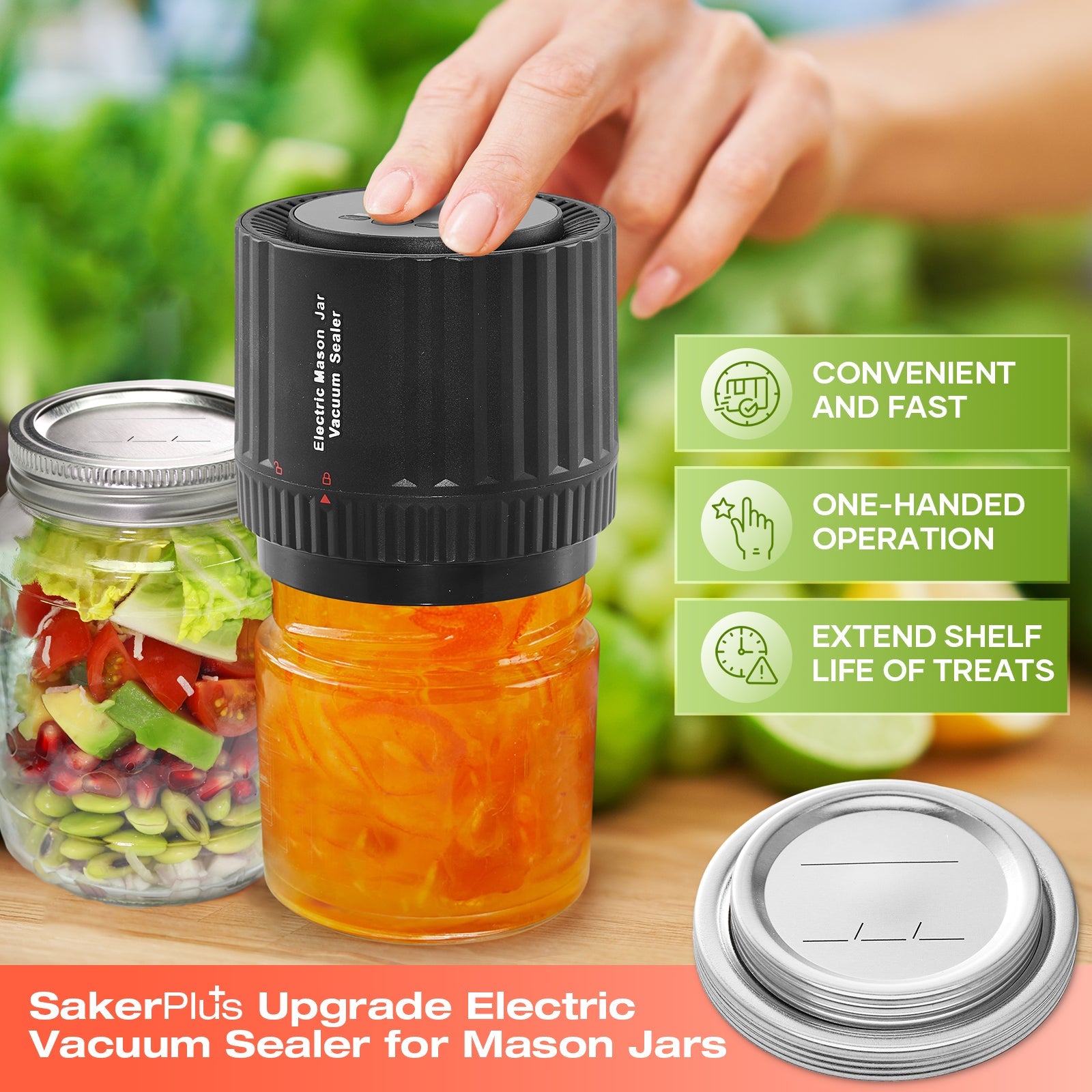Electric Mason Jar Vacuum Sealer