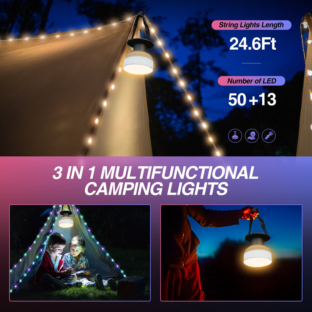 Solar Camping String Lights