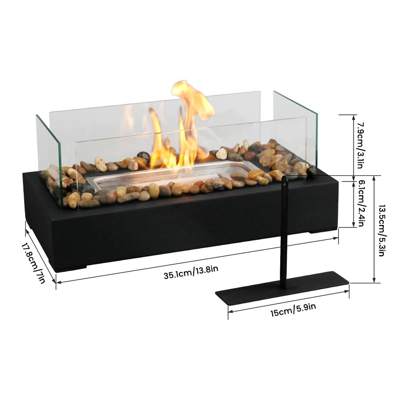 Tabletop Alcohol Fireplace Lamp