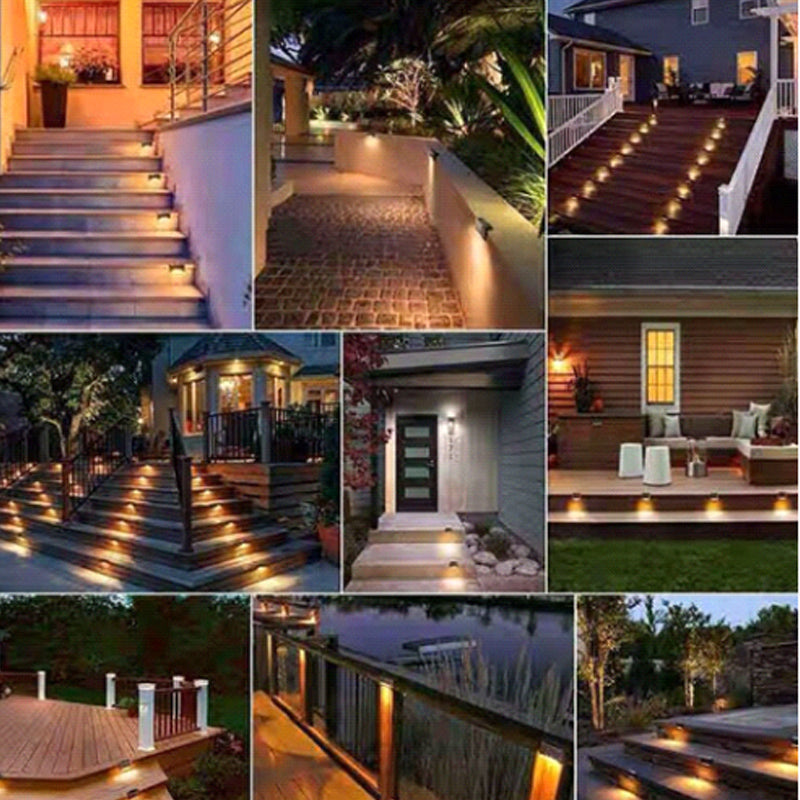 Solar Deck Lights Outdoor 4 Pack