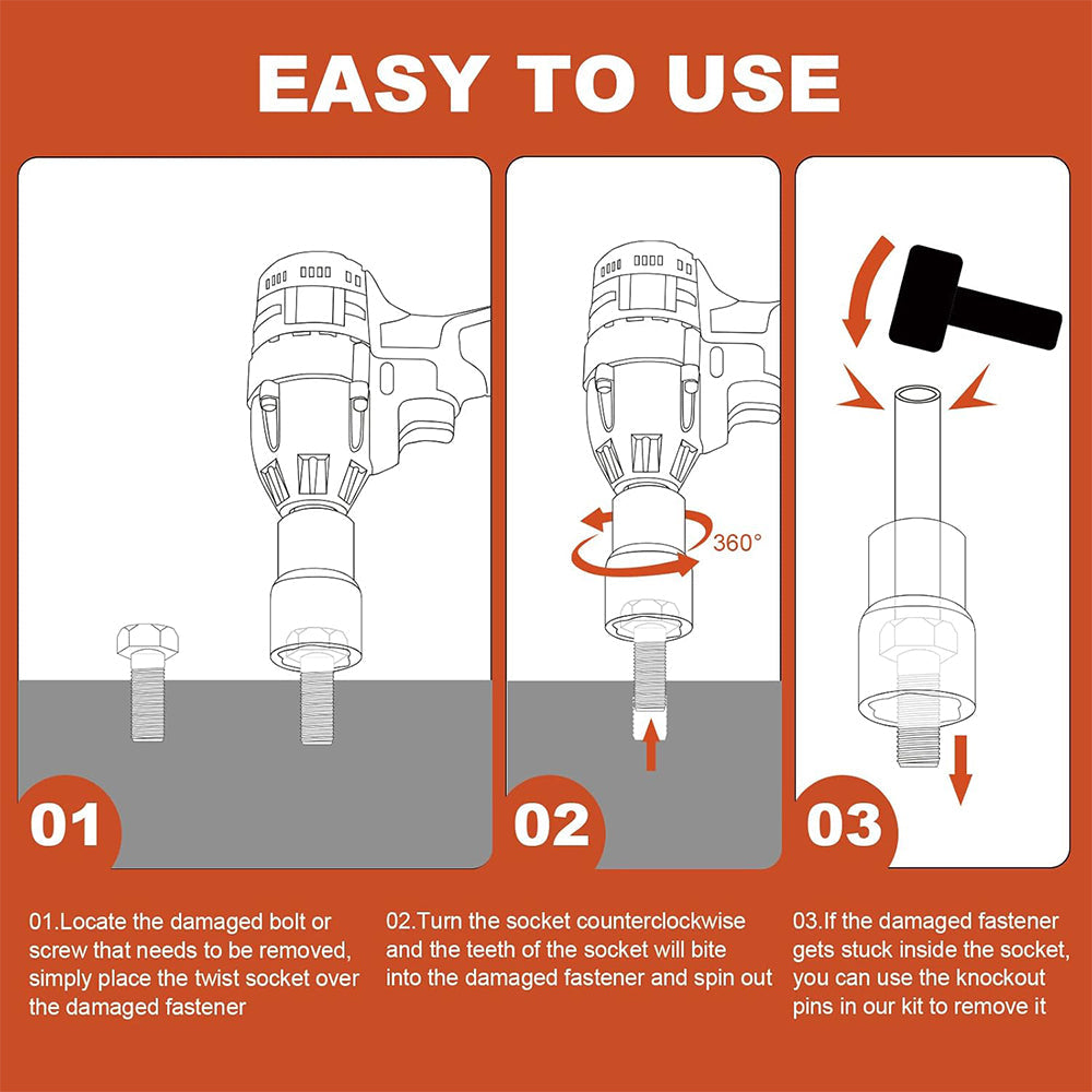 Lug Nut Remover For Damaged Bolts