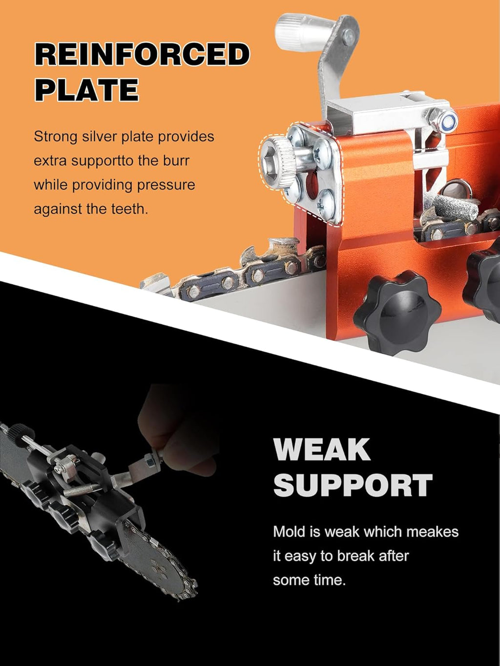 Multipurpose Portable Chain Saw Blade Sharpener