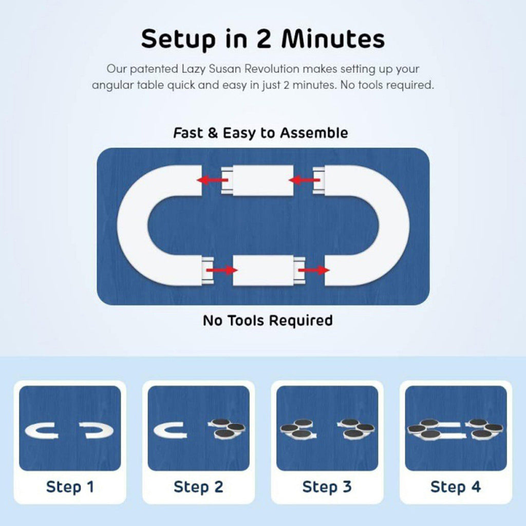 Expandable rotating tray