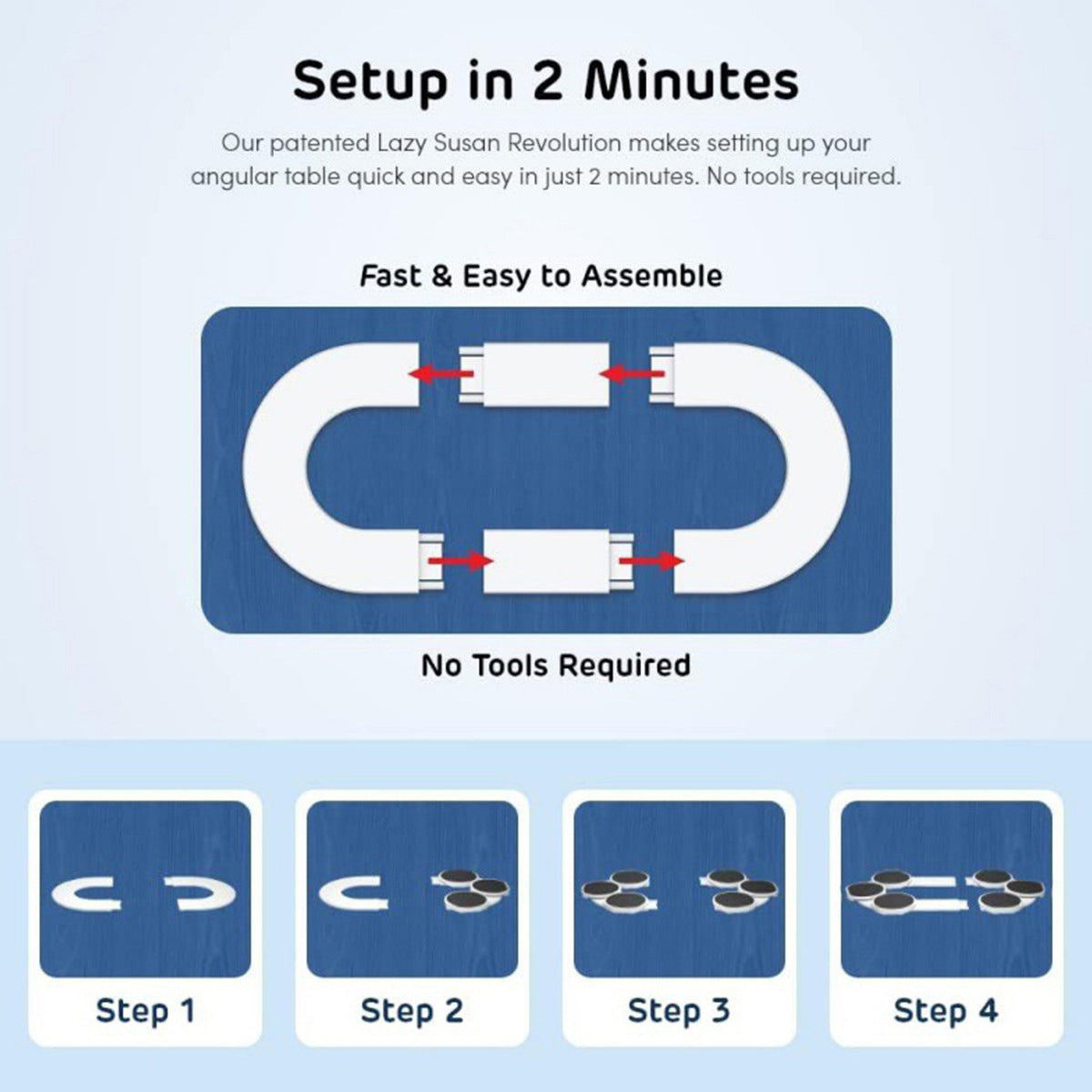 Expandable rotating tray