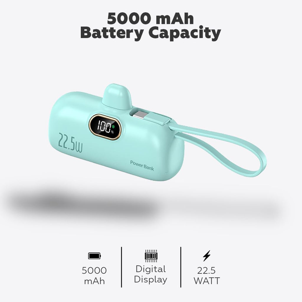 Digital Display Capsule Power Bank