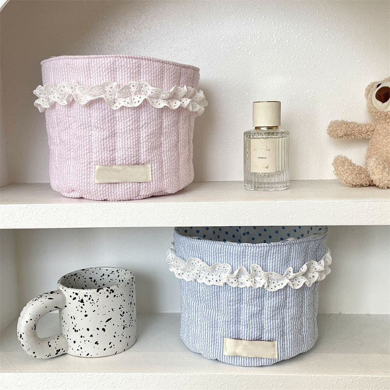 Fabric Desktop Storage Basket Organizer