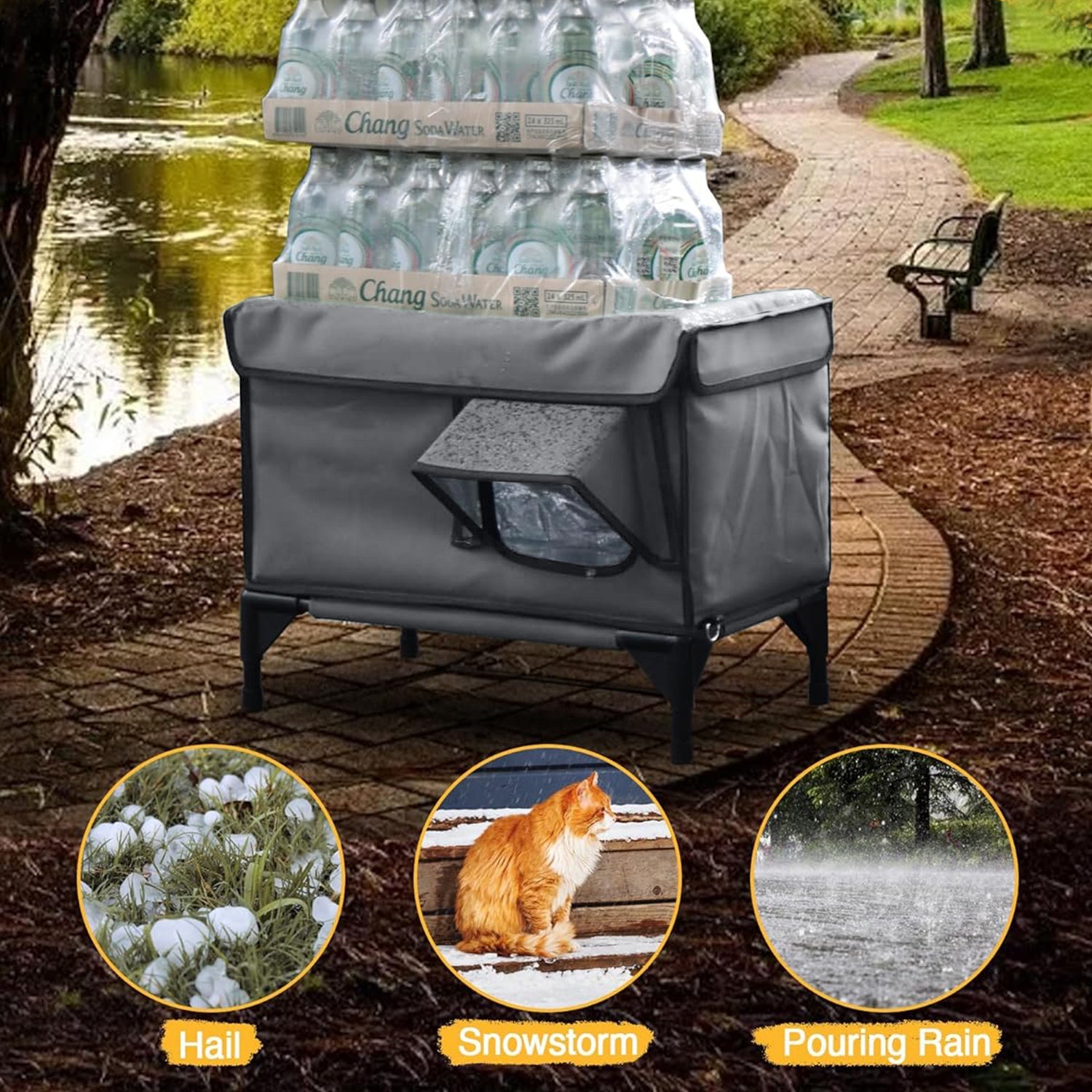 Premium Heated Cat House