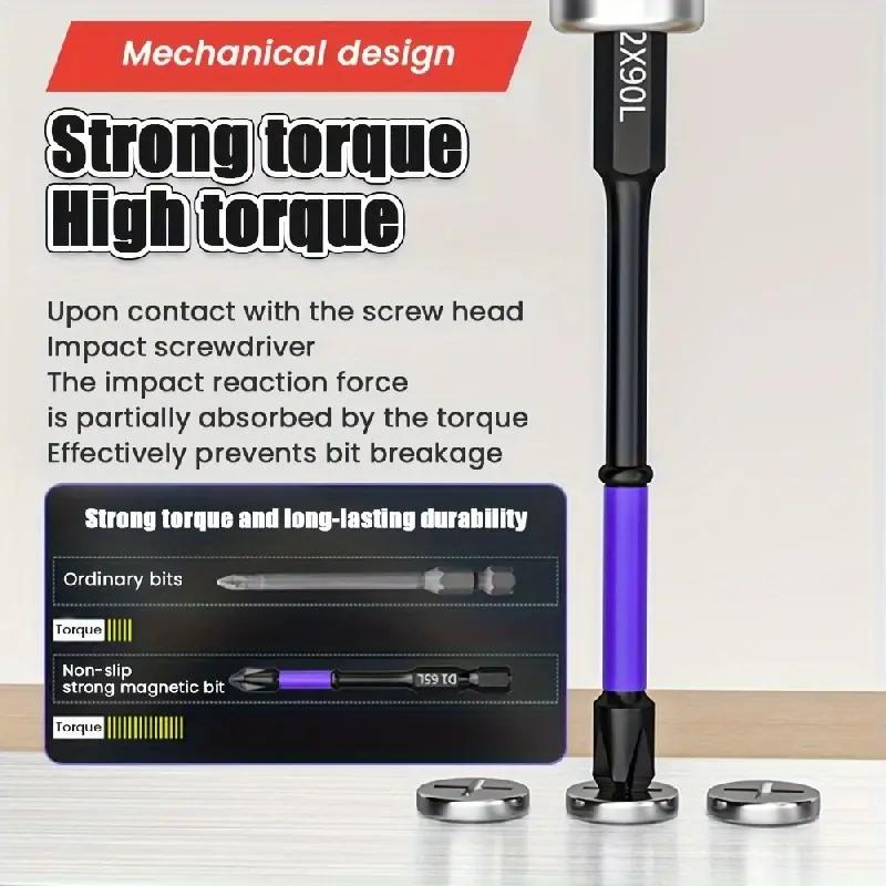 ® 6 pieces Magnetic Shockproof Batch Bits