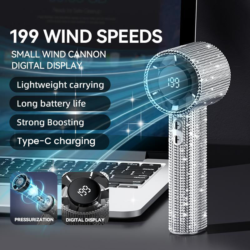 Luxury Rechargeable Handheld Turbo Fan