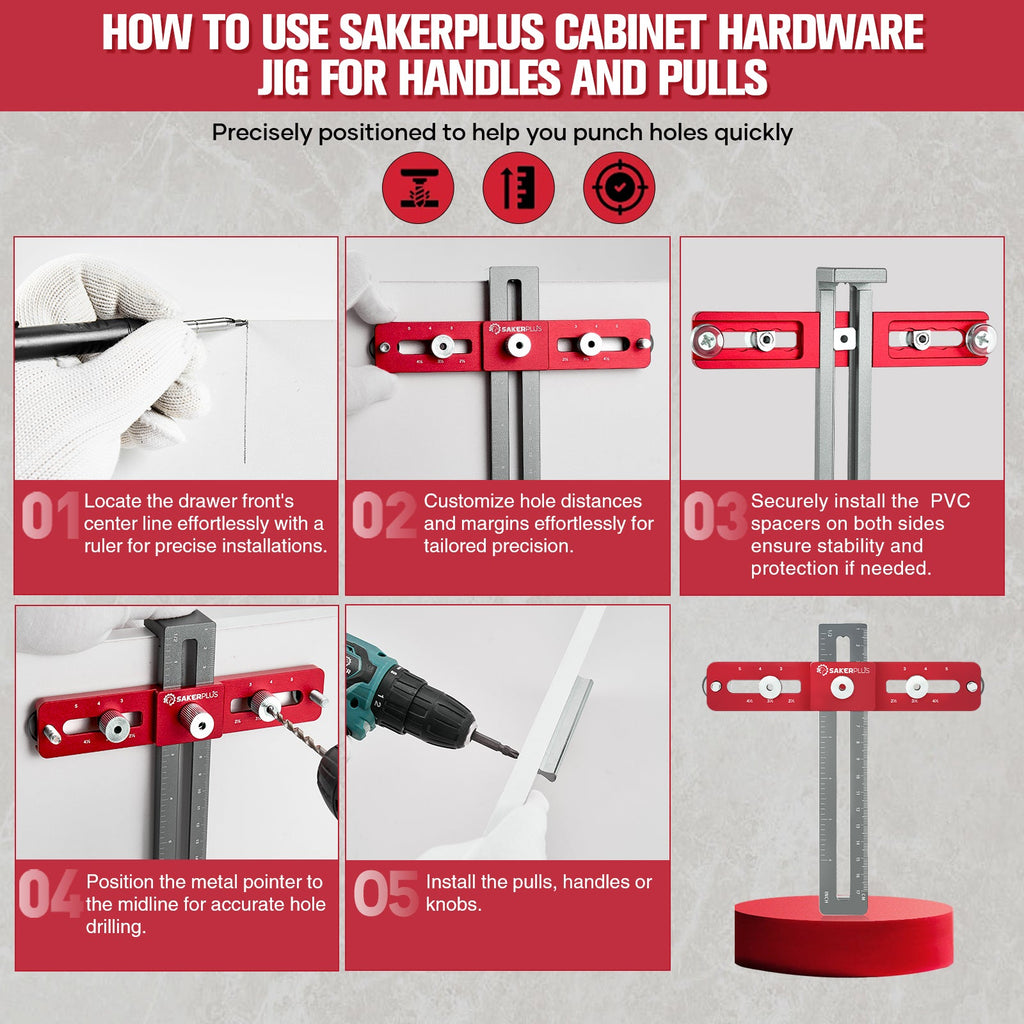 Cabinet Hardware Jig