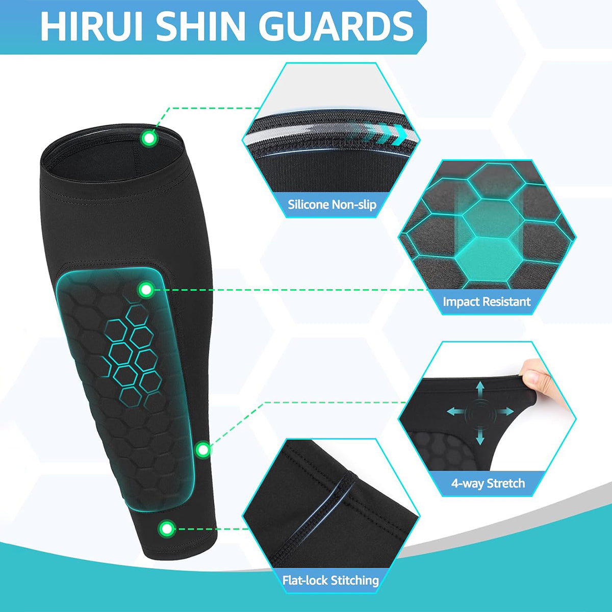 Anti-Slip Shin Guards