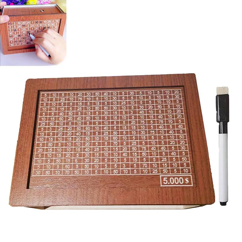 Wooden Cash Saving Box