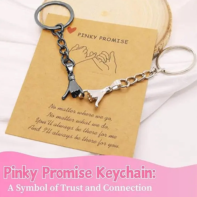 Couples Hand In Hand Keychain Set