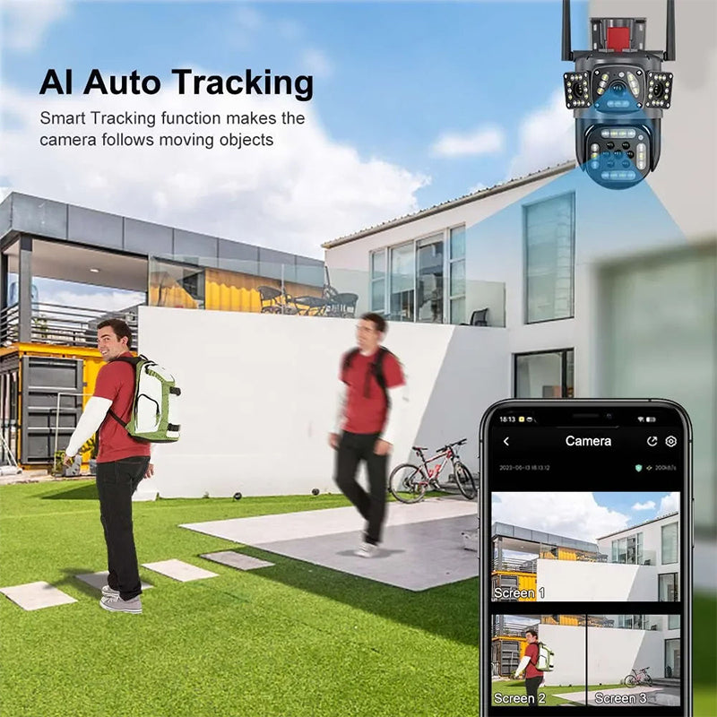 Triple View Security Camera