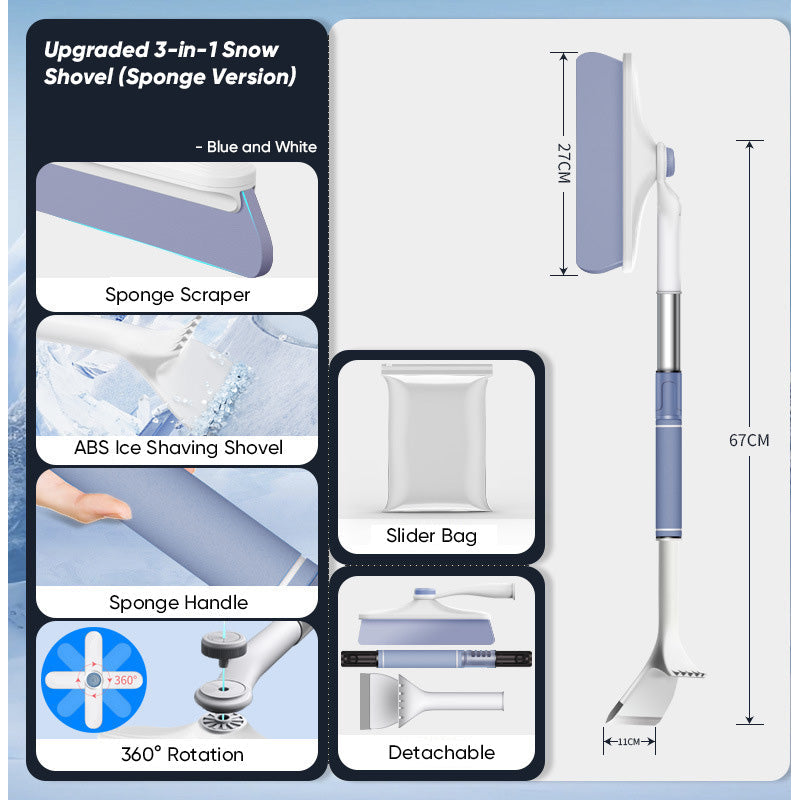 2-in-1 Snow Brush and Ice Scraper