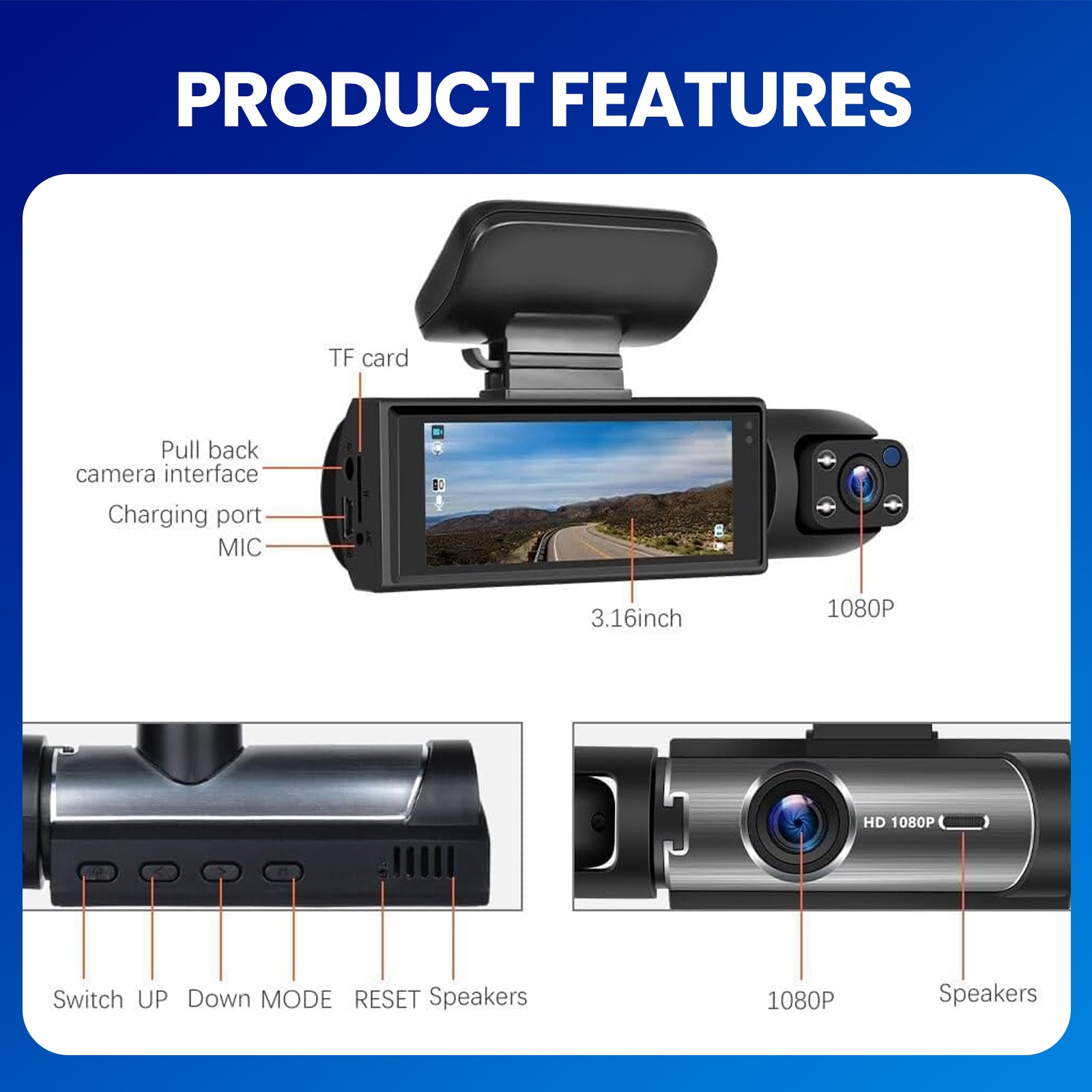 Front & Rear Dashcam