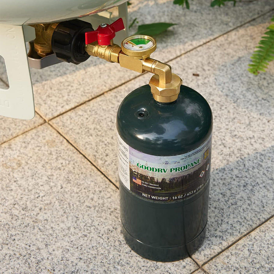 Propane tank filling adapter