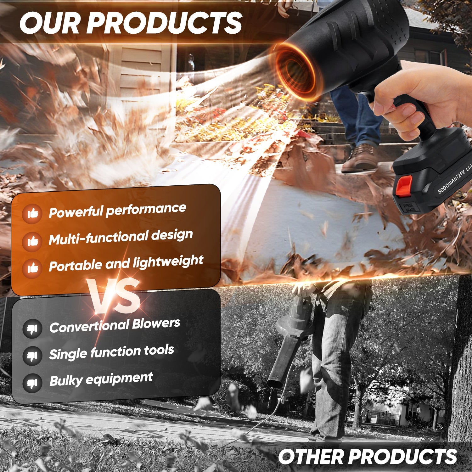Portable Dust Cleaner Accessory - 1 Battery