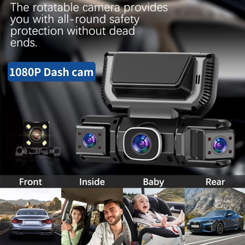4 Channel Dash Cam Front Rear