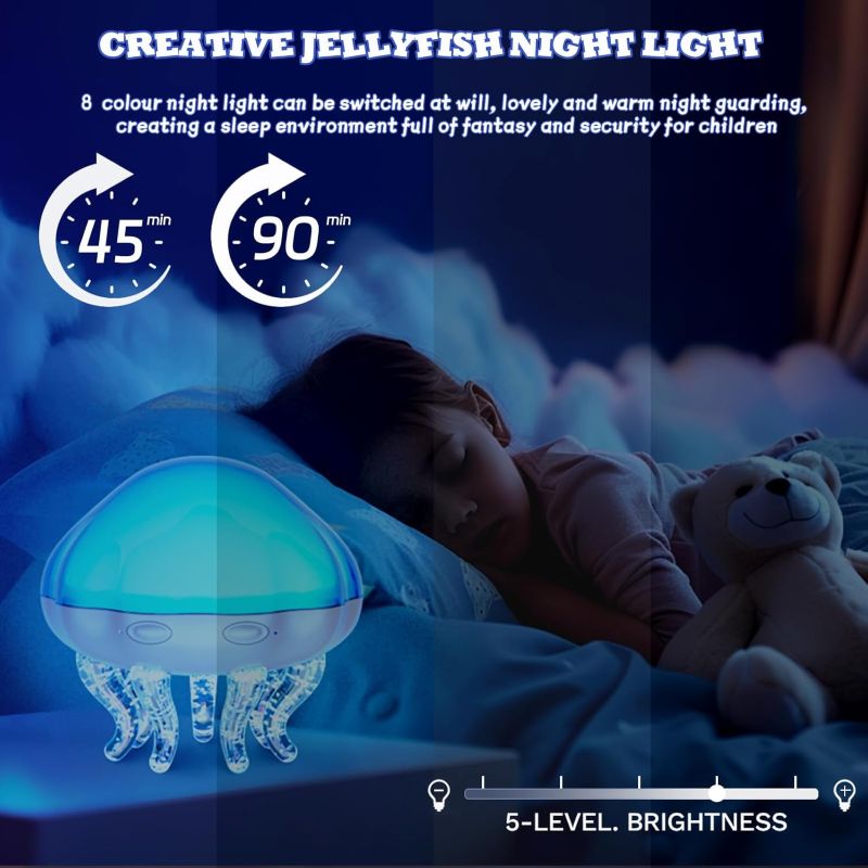 2-in-1 Ocean Wave Jellyfish Lamp