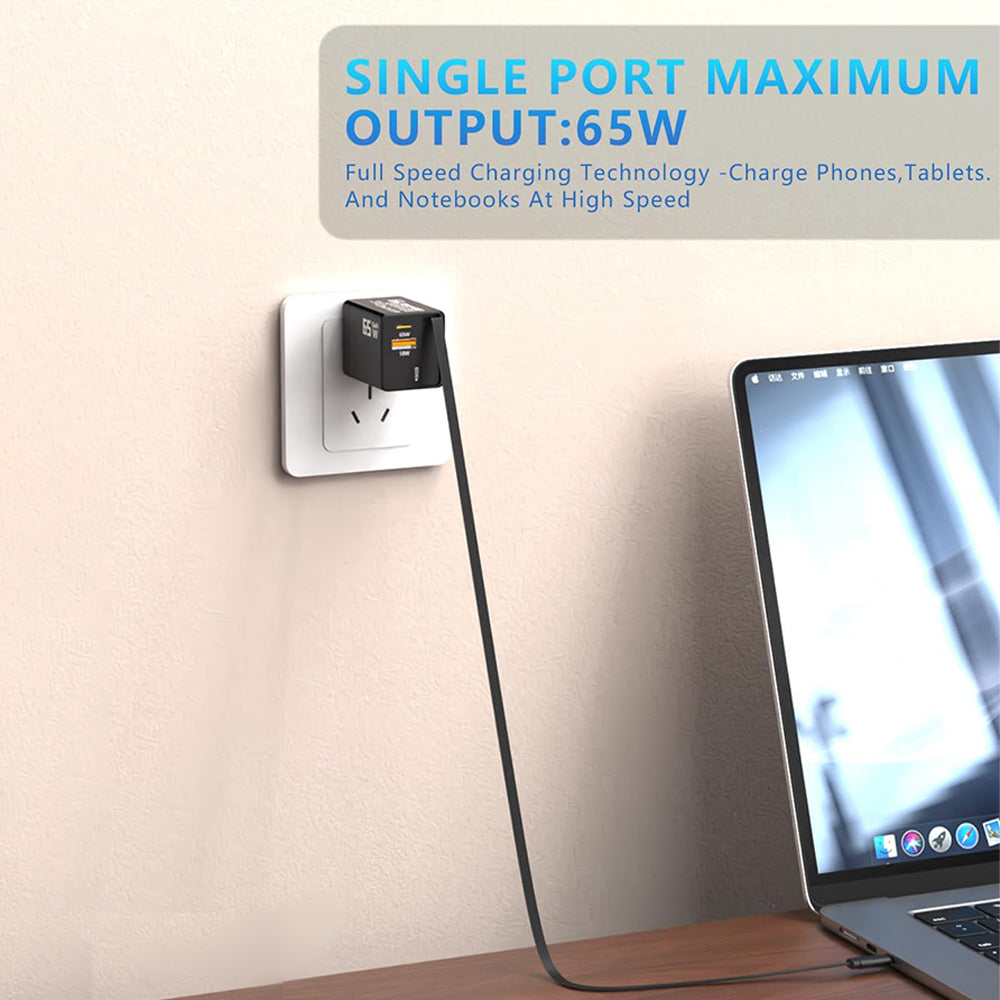Compact Dual Retractable USB Charger