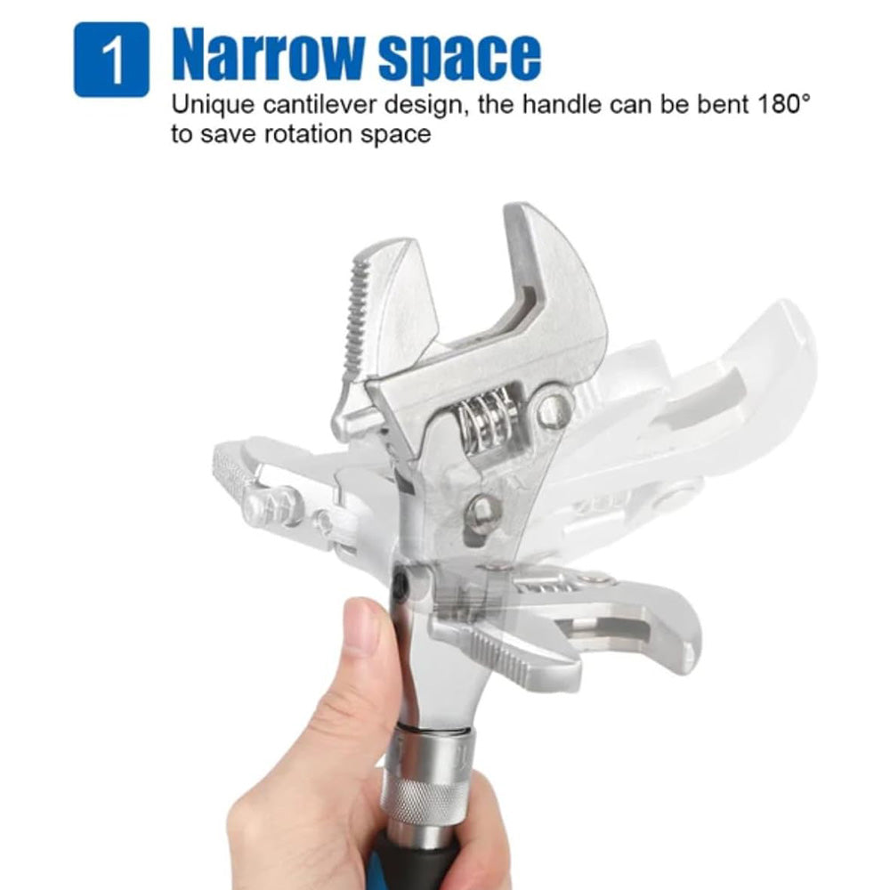 5-In-1 Adjustable Ratchet Wrench