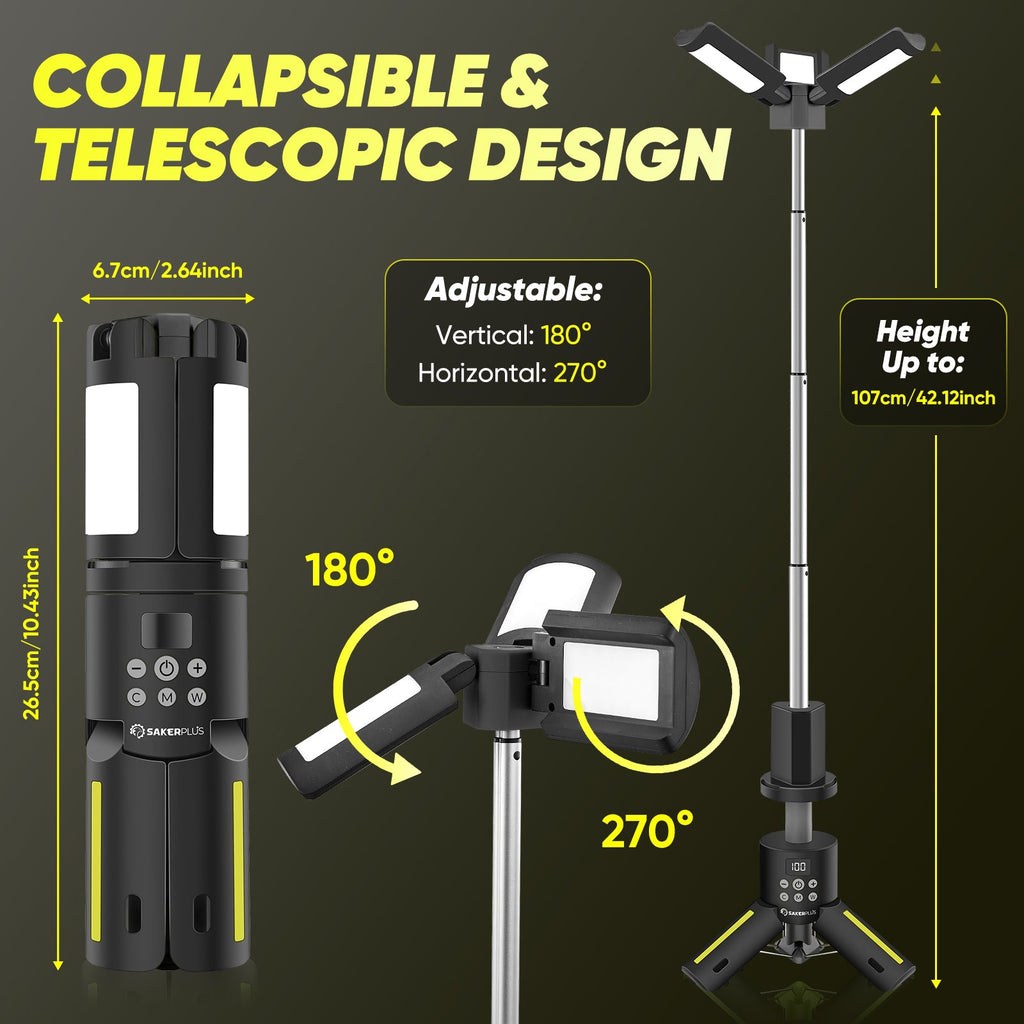 Telescopic Camping Lights with Stand
