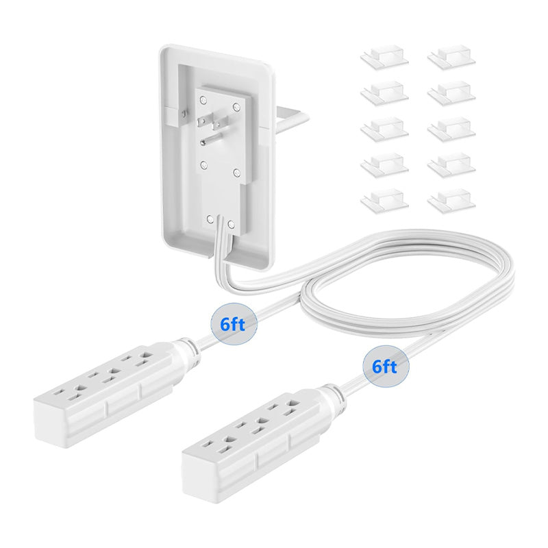 Ultra Thin Flat Plug Power Strip