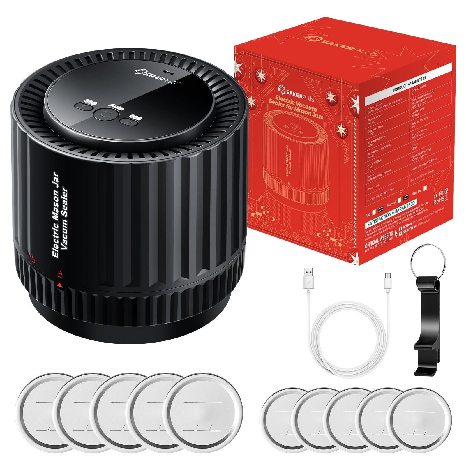 Electric Mason Jar Vacuum Sealer