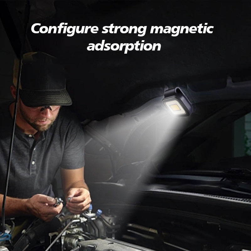 Rechargeable LED Work Lamp for Versatile Use - ® Magnetic Portable Light