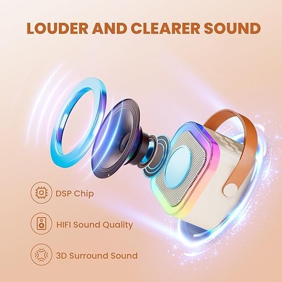 Portable Wireless Karaoke Speaker with Microphone
