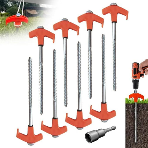 8 Screw in Tent Stakes