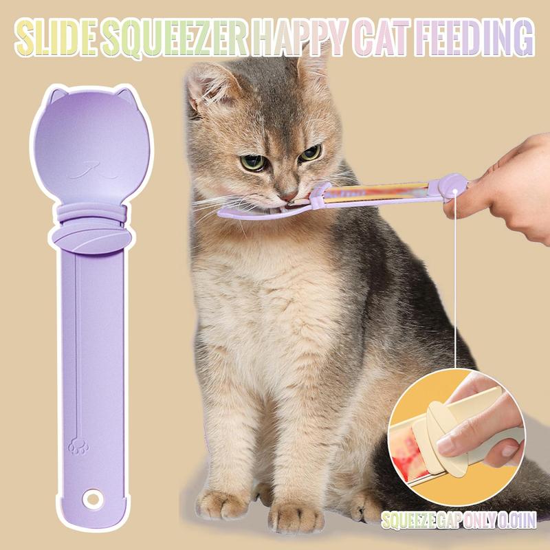 Cat Treat Squeeze Feeding Spoon