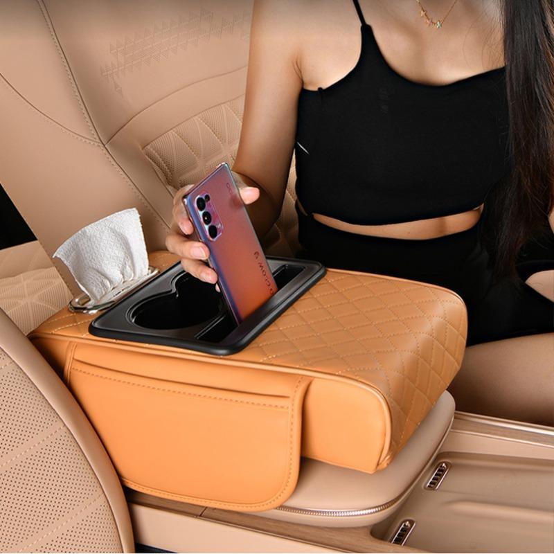 Multifunctional car armrest box pad