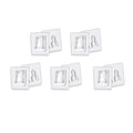 Transparent Double Sided Wall Hooks