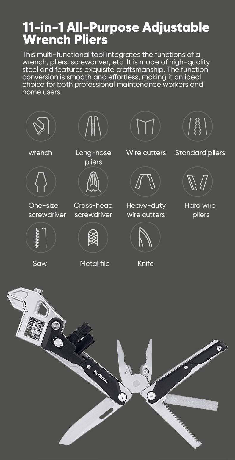 Multifunctional Adjustable Wrench Tool Set