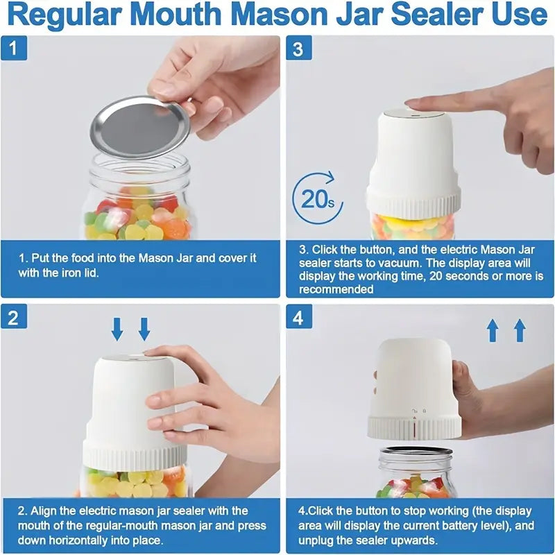 3-in-1 Upgrade Electric Vacuum Sealer Kit