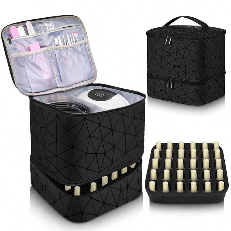 Portable Nail Polish Organizer Case